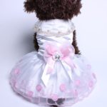 New arrival Pet Dog Princess Dress Pearls&Lace Dresses Cat