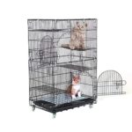 Homgrace 2-Tier Cat Playpen Cat Cage with 2 Climbing Ladders