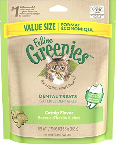 Greenies Feline Dental Cat Treats, Catnip