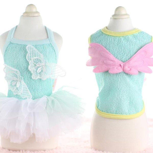 Princess Cotton Butterfly Angle Dog Dress Pet Products Clothes For dogs