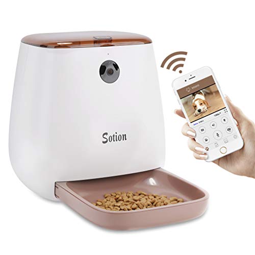 Sotion Automatic Pet Feeder with Camera for Dog and Cat
