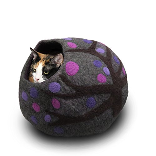 Wool Cat Cave and Bed - Eco Kitty Cave - eco Friendly