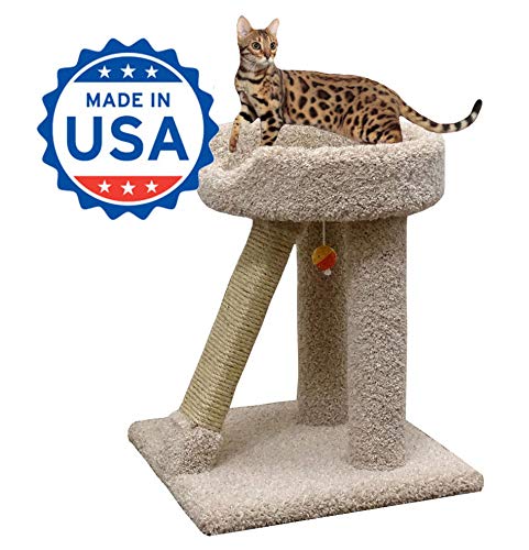CozyCatFurniture 24" Cat Scratching Furniture with Large Bed