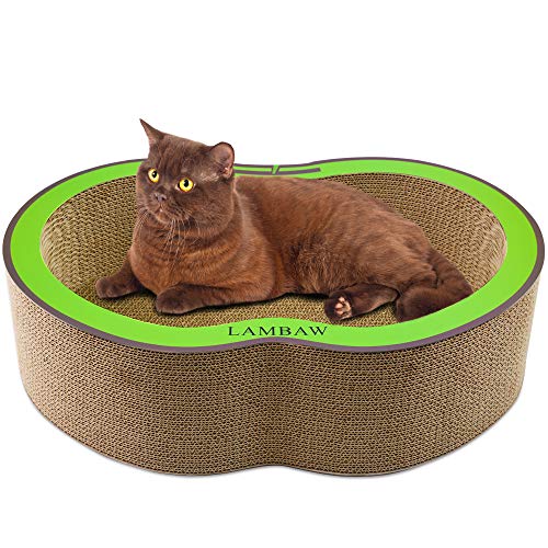 LAMBAW - Cat Scratcher Cardboard Nest - L Green