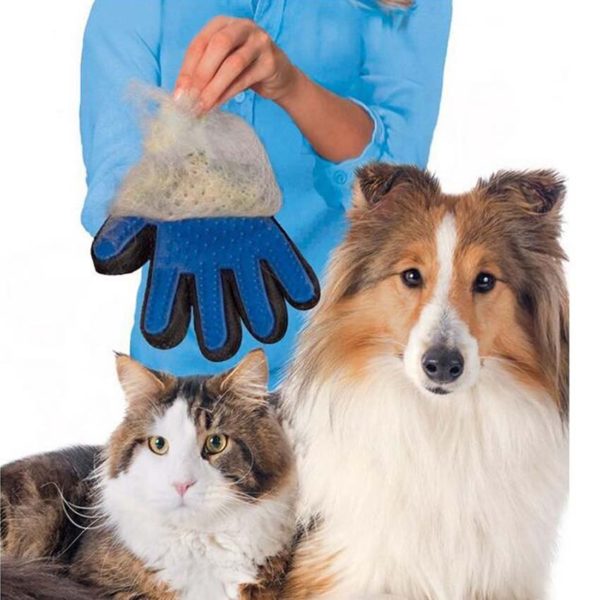 Silicone Deshedding Gentle Efficient Pet Grooming Gloves Kitten Dog