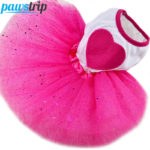 Cute Heart Dog Dress Summer Puppy Clothes Princess Dog Tutu Dress