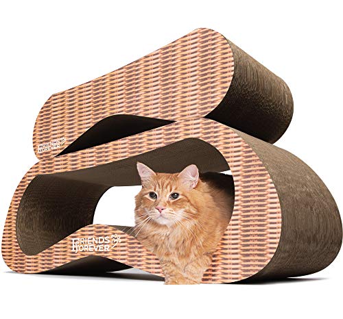 Friends Forever Jumbo Cat Scratcher Cardboard Lounger