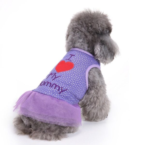 Summer Breathable Dog Dress Puppy Dog Clothes
