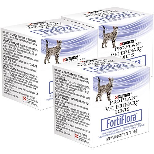 Purina 3-Pack Fortiflora Feline Nutritional Supplement for Pets