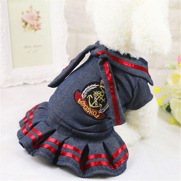 Fashion Spring and Summer Dog Clothes Campus Wind Pet Dog Jeans