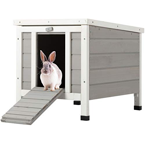 CO-Z Topnotch Weatherproof Outdoor Wooden Bunny Rabbit Hutch Pet Cage