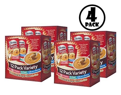 Delectables Lickable Cat Treat - Bisque Variety Pack