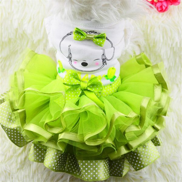 Spring and Summer Cute Pet Dog Clothes Dress for Small Dogs