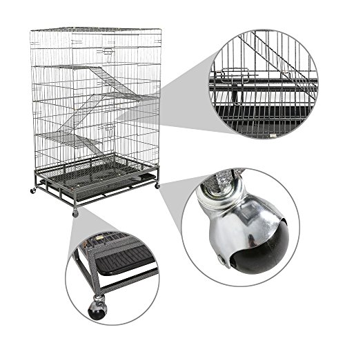 Dporticus 4Tier Folding Cat Cage Wire Pet Crate House Review