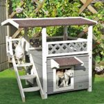 Petsfit 2-Story Outdoor Weatherproof Cat House