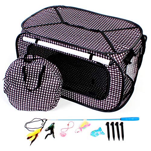 CHEERING PET Cat Cage Extra Large Collapsible/Portable Cat Cage