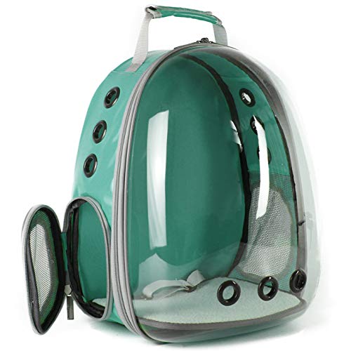 Hcupet Clear Kitten Backpack, Airline Approved Space Capsule Pet Carrier Backpack