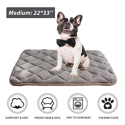 Furrybaby Dog Bed Mat Soft Crate Mat with Anti-Slip Bottom