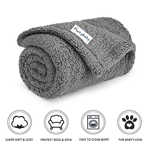 furrybaby Premium Fluffy Fleece Dog Blanket, Soft and Warm Pet