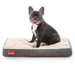 Brindle Soft Velour Pet Bed, Small 22 x 16, Mocha Blue