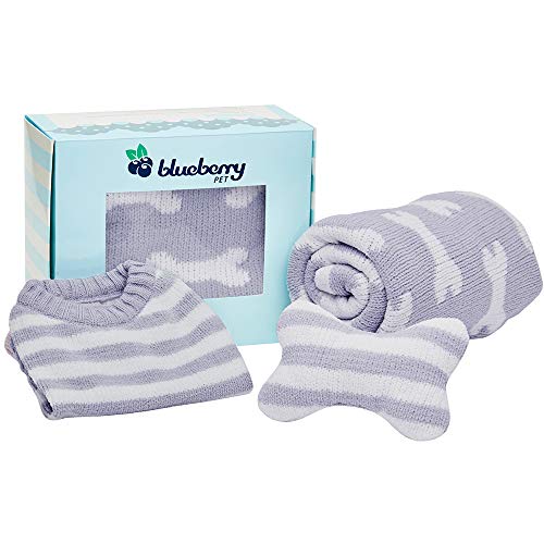 Blueberry Pet 2019 New Puppy Gift Box with Pack of 3 Chenille Products
