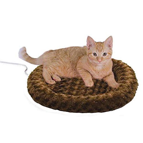 K&H Pet Products Thermo-Kitty Heated Pet Bed, Mocha