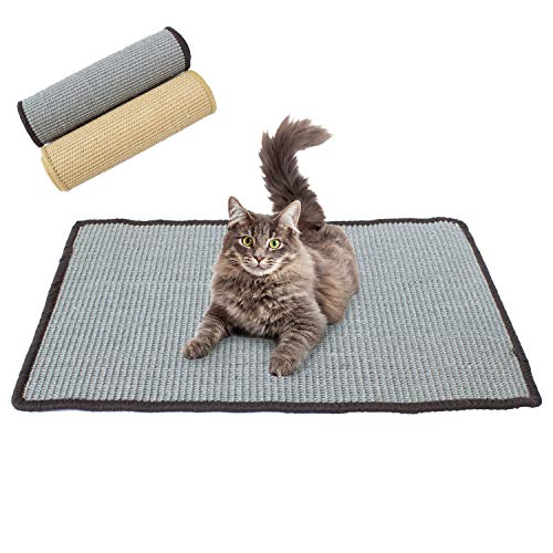 Downtown Pet Supply Natural Cat Scratching Mat with Premium Sisal