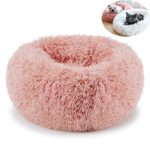 Neekor Cat Dog Beds, Soft Plush Donut Pet Bedding Winter Warm Sleeping