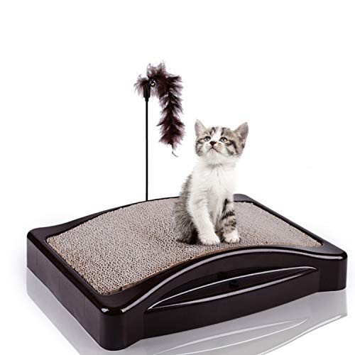 Elevens Cat Scratching Pad, Recyclable Cardboard Refill Lounge