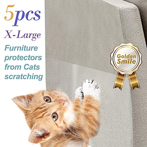5 PCS cat Scratch Furniture Protectors. XL Size 17 inches X 12 inches