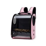 Yeahii Pet Parrot Bird Carrier Travel Bag Space Capsule Transparent Cover Backpack