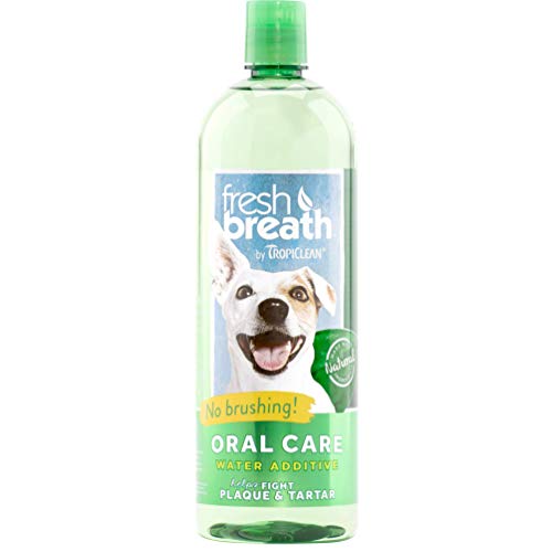 TropiClean Fresh Breath Plaque Remover Pet Water Additive