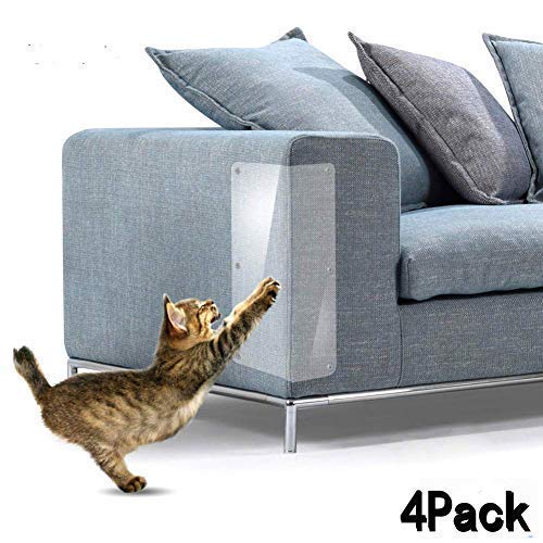 Yong Cat Furniture Protector (Set of 4), Clear Self-Adhesive Pet Scratch Guard