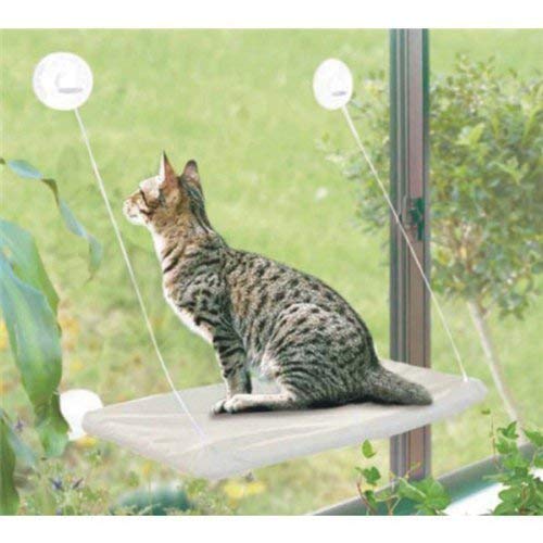 PETPAWJOY Cat Bed, Cat Window Perch Window Seat Suction Cups