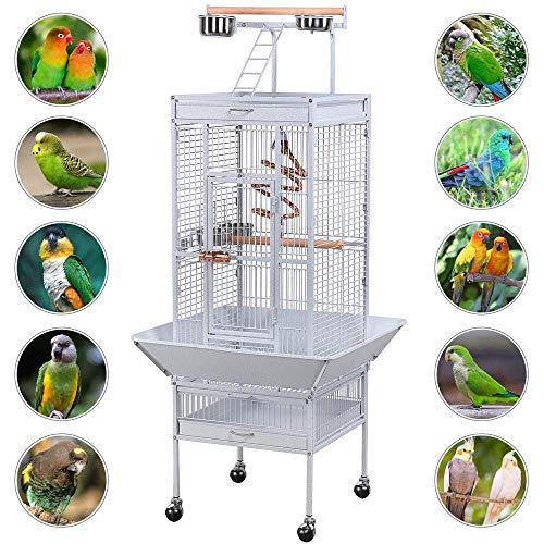 Yaheetech Standing Large Parrot Cage Green Cheek Conure Cage