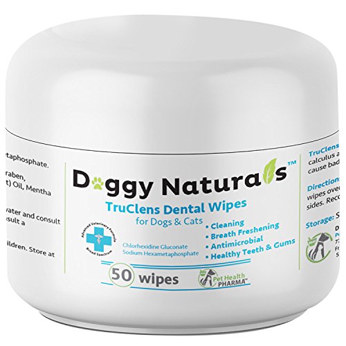 Dental Wipes for Dogs and Cats with Chlorhexidine and Sodium Hexametaphosphate