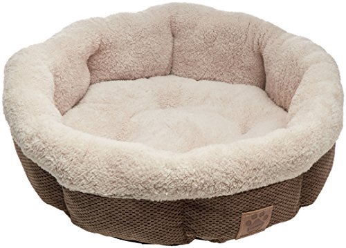 Precision Pet Shearling Round Bed, 21-Inch