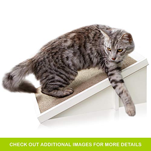 Way Basics Eco Friendly Cat Scratcher Incline, Cat Scratching Pad