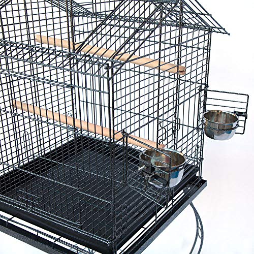 Bird Parrot Cage with Stand Cockatiel Amazon African Grey Caique Conure