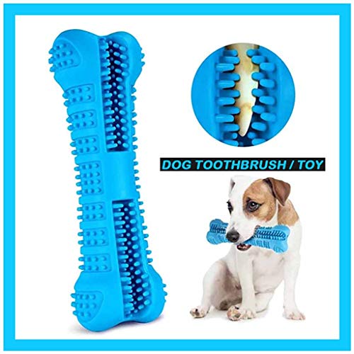 Flurries Dog Bone-Shape Toothbrush - Effective 2-in-1 Doggo Dental Chews Toy