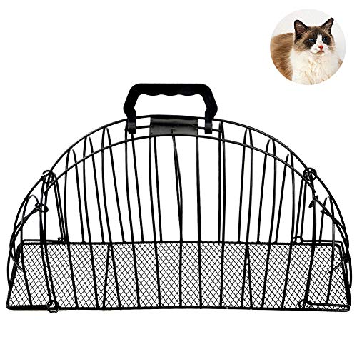 GETMORE7 Cat Shower Cage, 2 Door Cat Bath Cage Multi-Functional Double Door