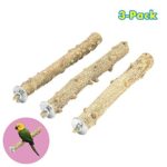 GNB PET Natural Wood Bird Perch Set, Parrot Stand Wood Perches