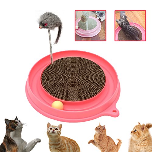Cat Toy, Cat Turbo Toy, Post Pad Interactive Training Exercise Mouse Play Toy