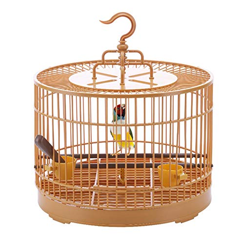 Gorge-buy Bird Feeding Cage - Breathable Bird Carrier Parrot Round Retro