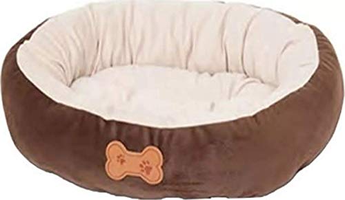 Aspen Pet Oval Cuddler Pet Bed for Small Breeds 20-inch