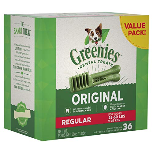 GREENIES Original Regular Natural Dog Dental Care Chews Oral Health Dog Treats