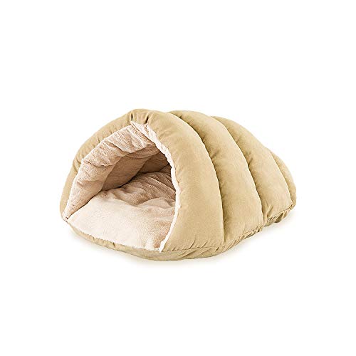 Sleep Zone Faux Suede Cuddle Cave Dog Bed - Fabric Bottom