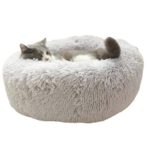 ALLNEO Original Cat and Dog Bed Luxury Shag Fuax Fur Donut Cuddler