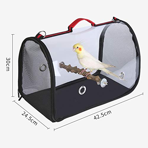 LLtidmsWL Bird Travel Bag Portable Pet Bird Parrot Carrier Transparent Breathable