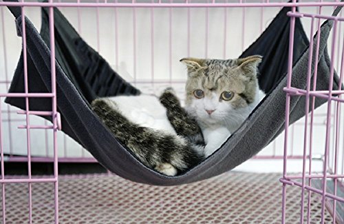 Petall 2 Sides Cat Kitty Hammock Hanging Bed - Waterproof Hammock Fleece